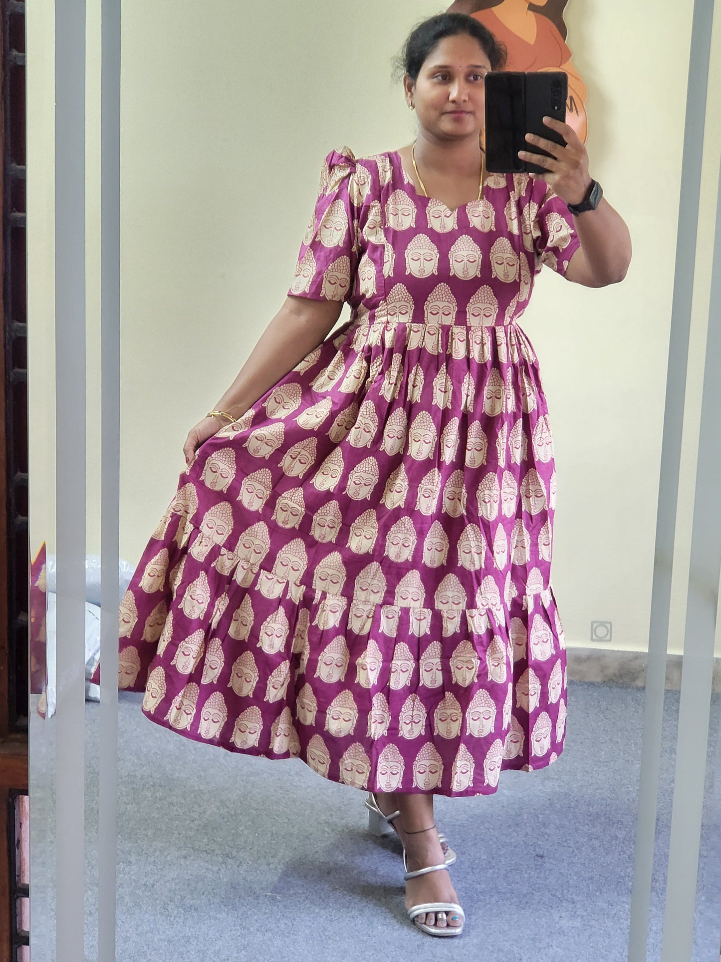 Kalamkaari print feeding kurtis