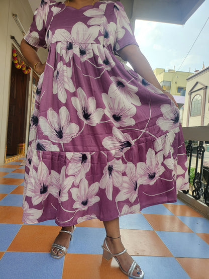 Deltacrepe feeding dresses