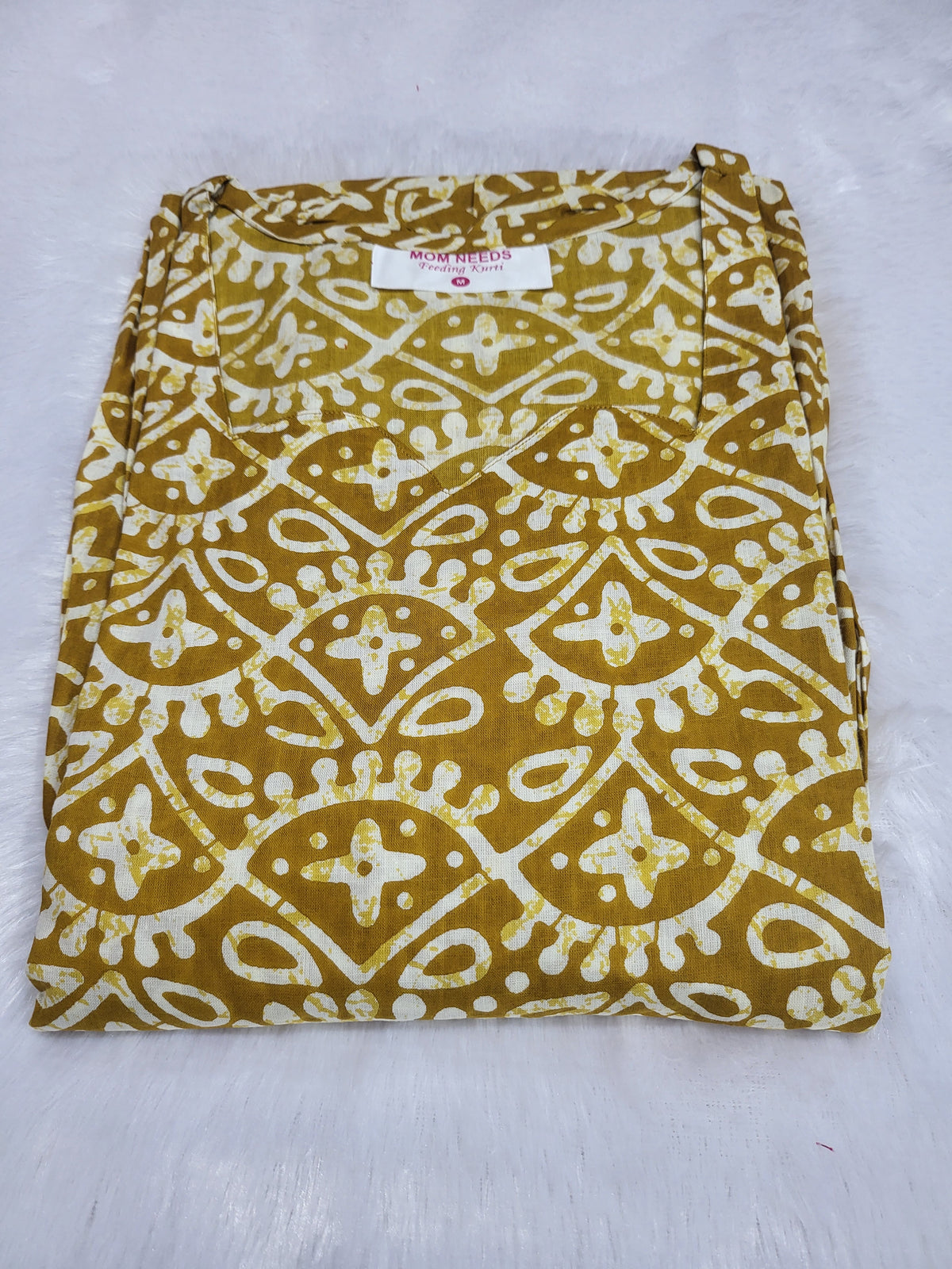 Dailywear feeding yellow bandhini