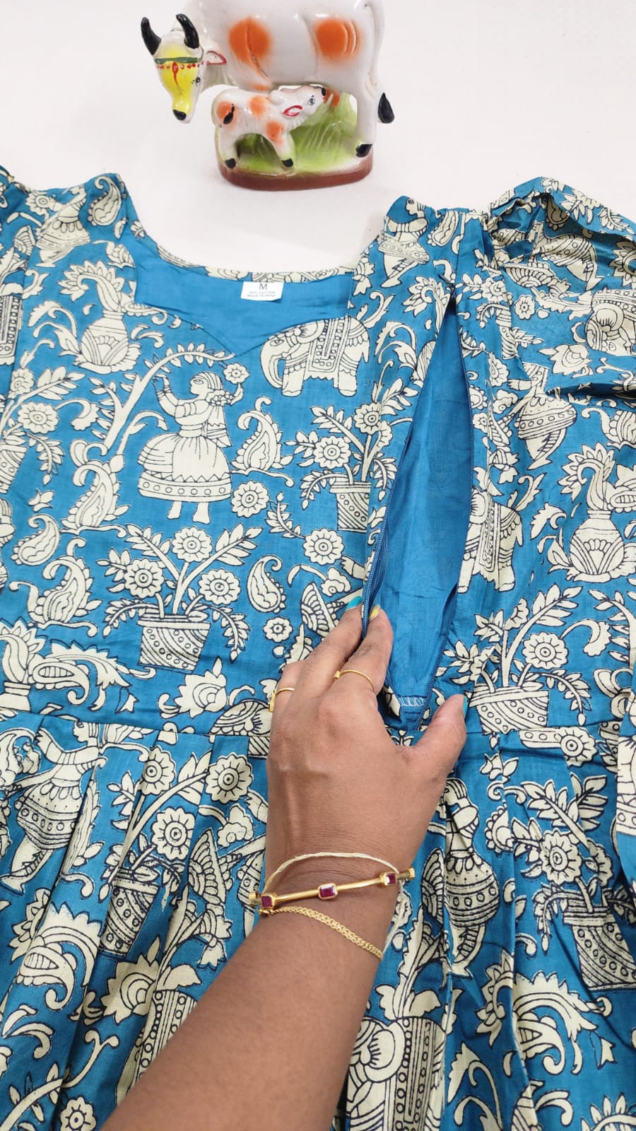 Kalamkaari print feeding kurtis