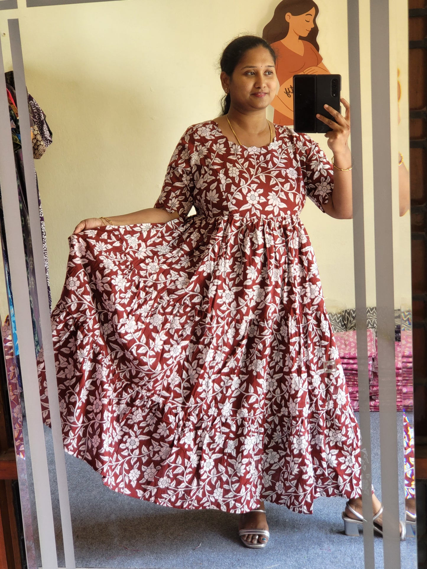 Kalamkaari feeding kurtis