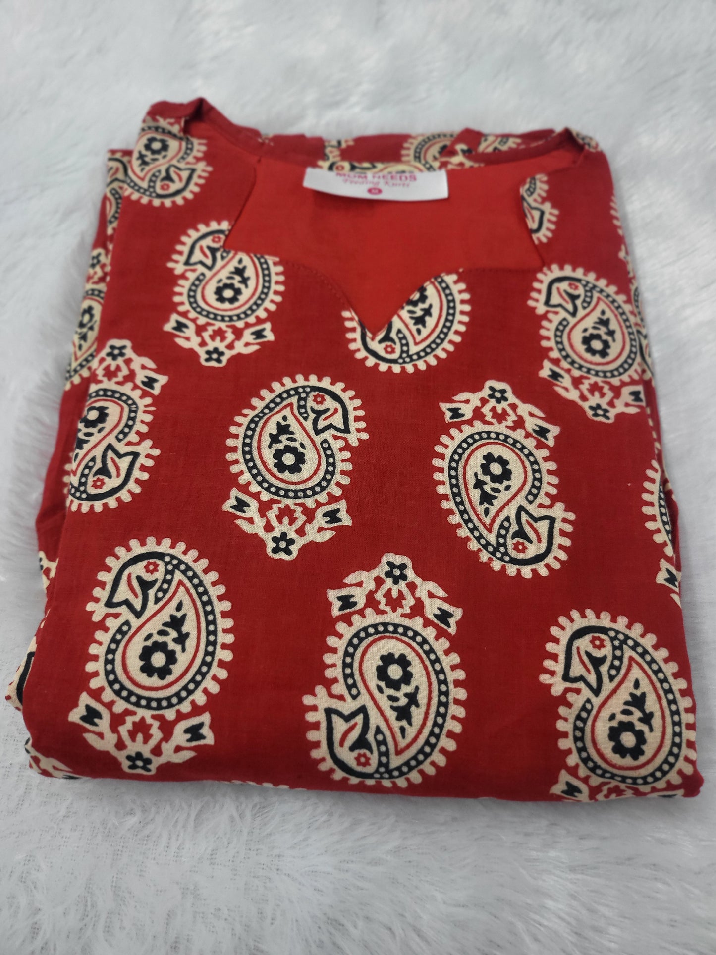 Cutwork Anarkali red mango Design