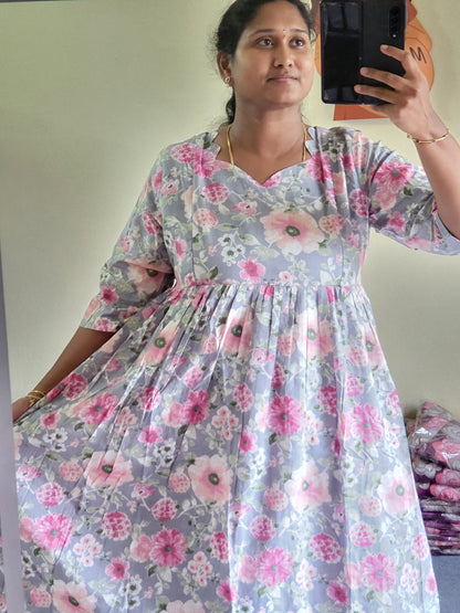 Full lining cotton Anarkali