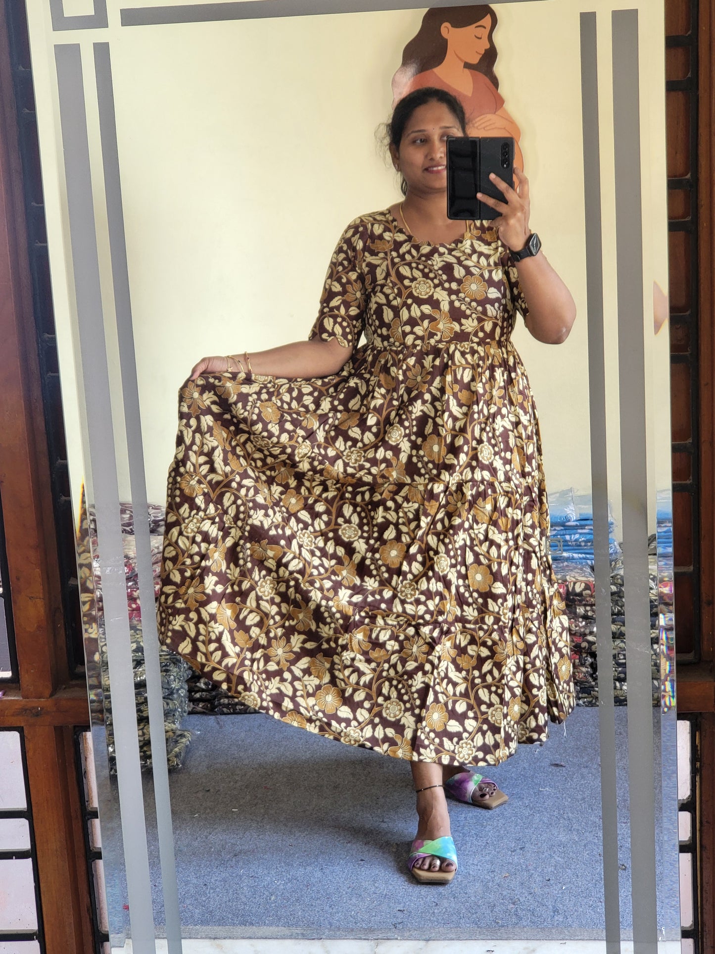 Kalamkaari feeding kurtis