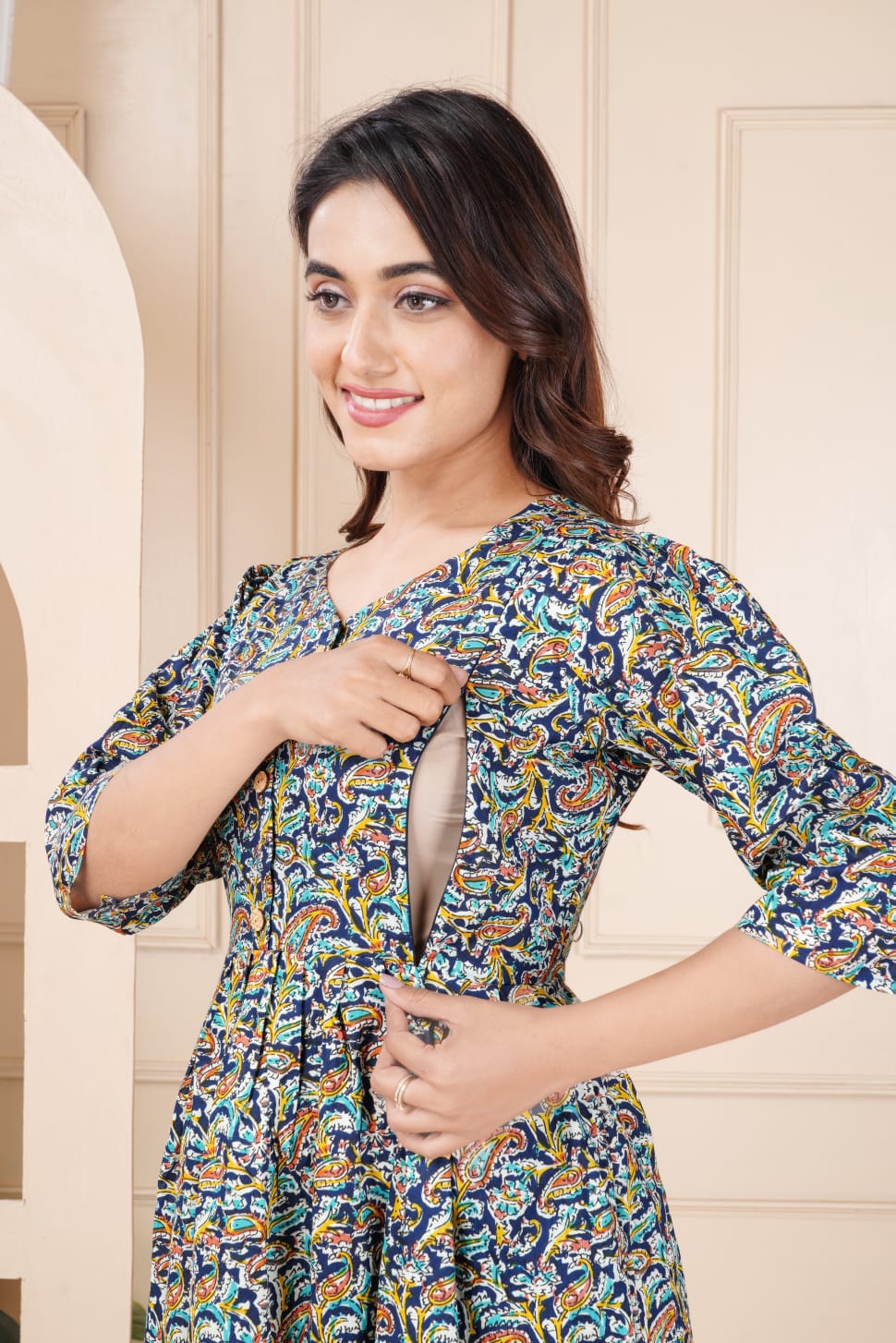 Pure cotton feeding Anarkali