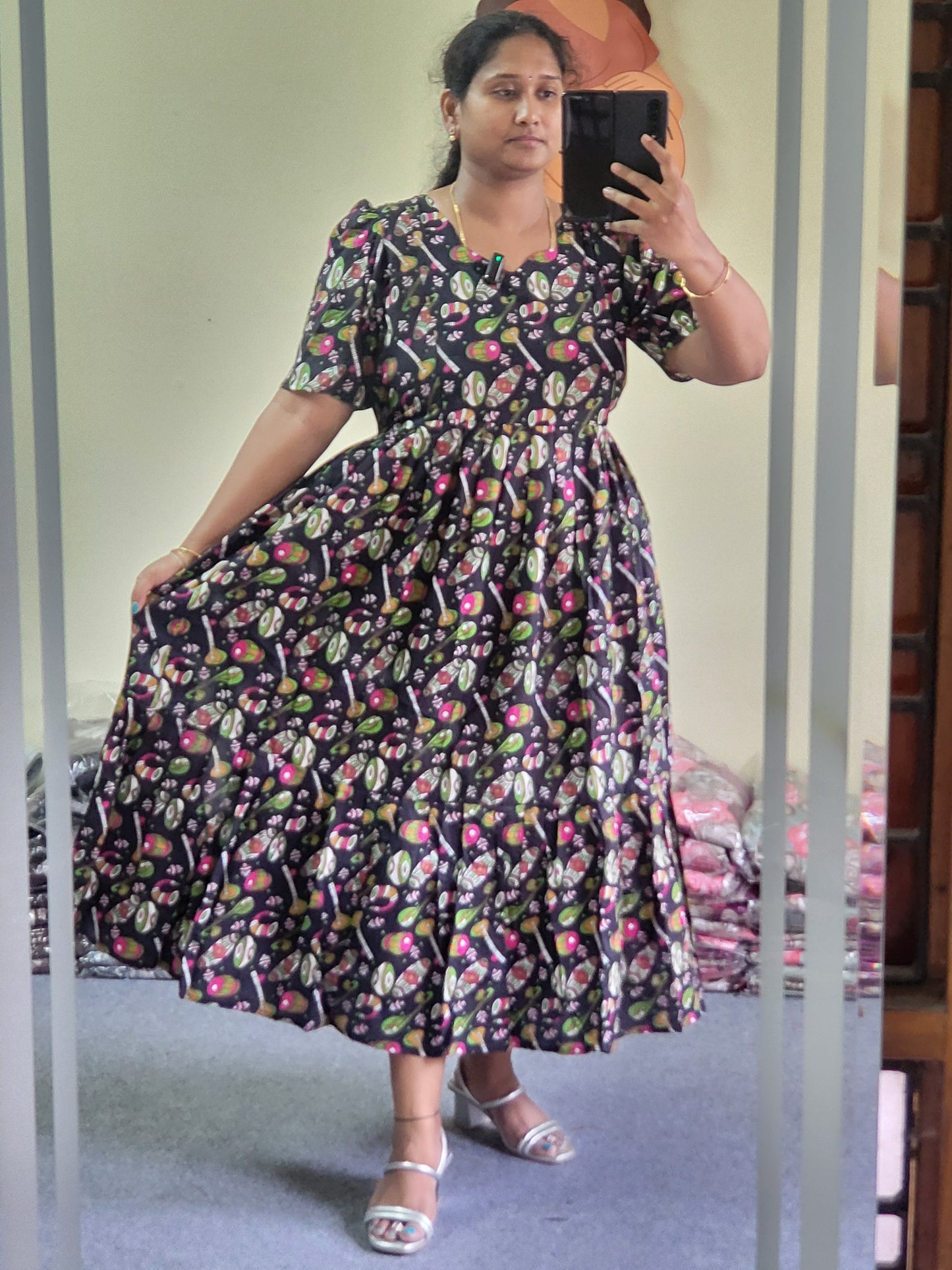 Kalamkaari print feeding kurtis
