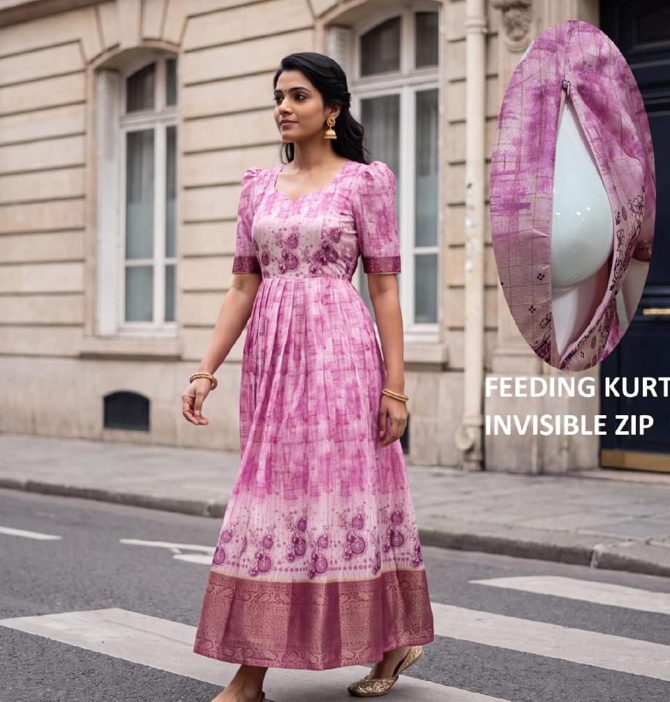 Festive collection long 1pc pink