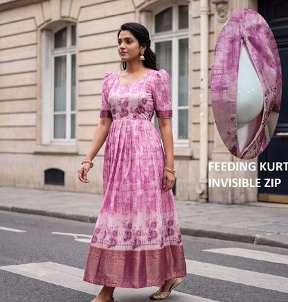 Festive collection long 1pc pink