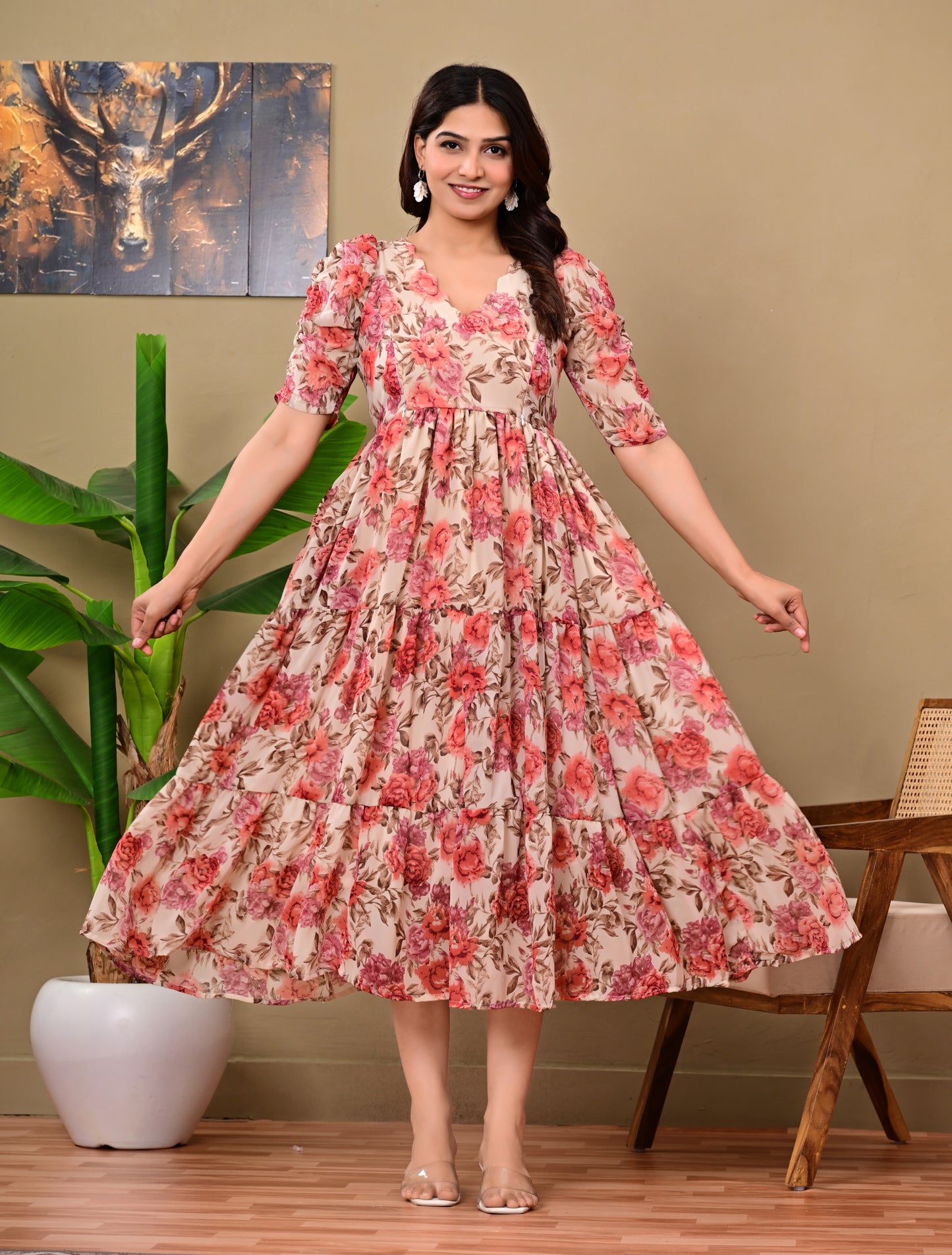 GORGETTE FEEDING KURTIS