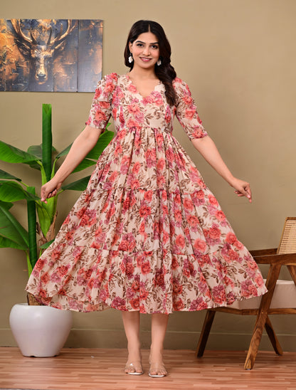 GORGETTE FEEDING KURTIS