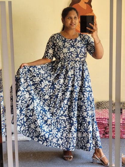 Kalamkaari print feeding kurtis