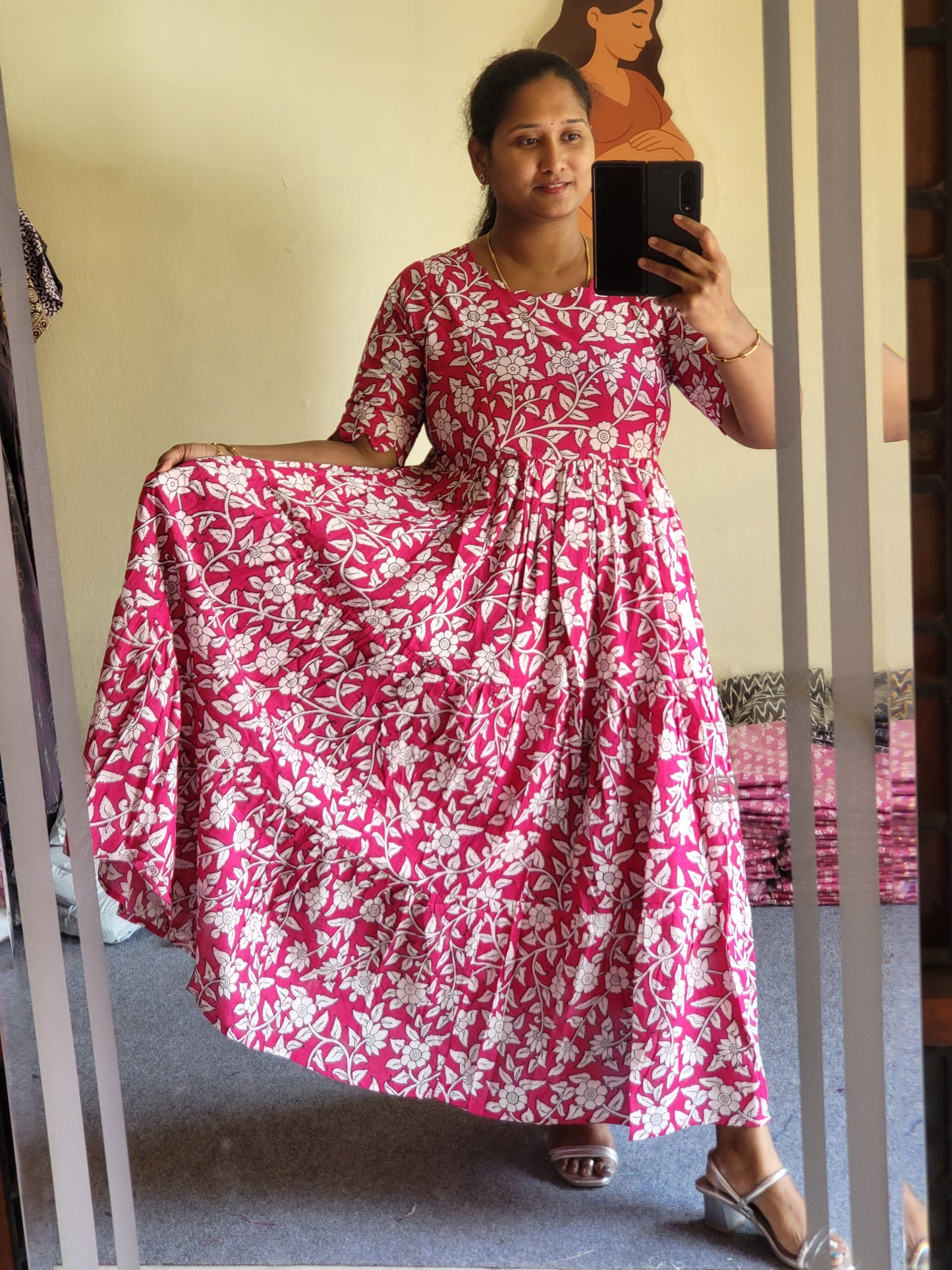 Kalamkaari feeding kurtis