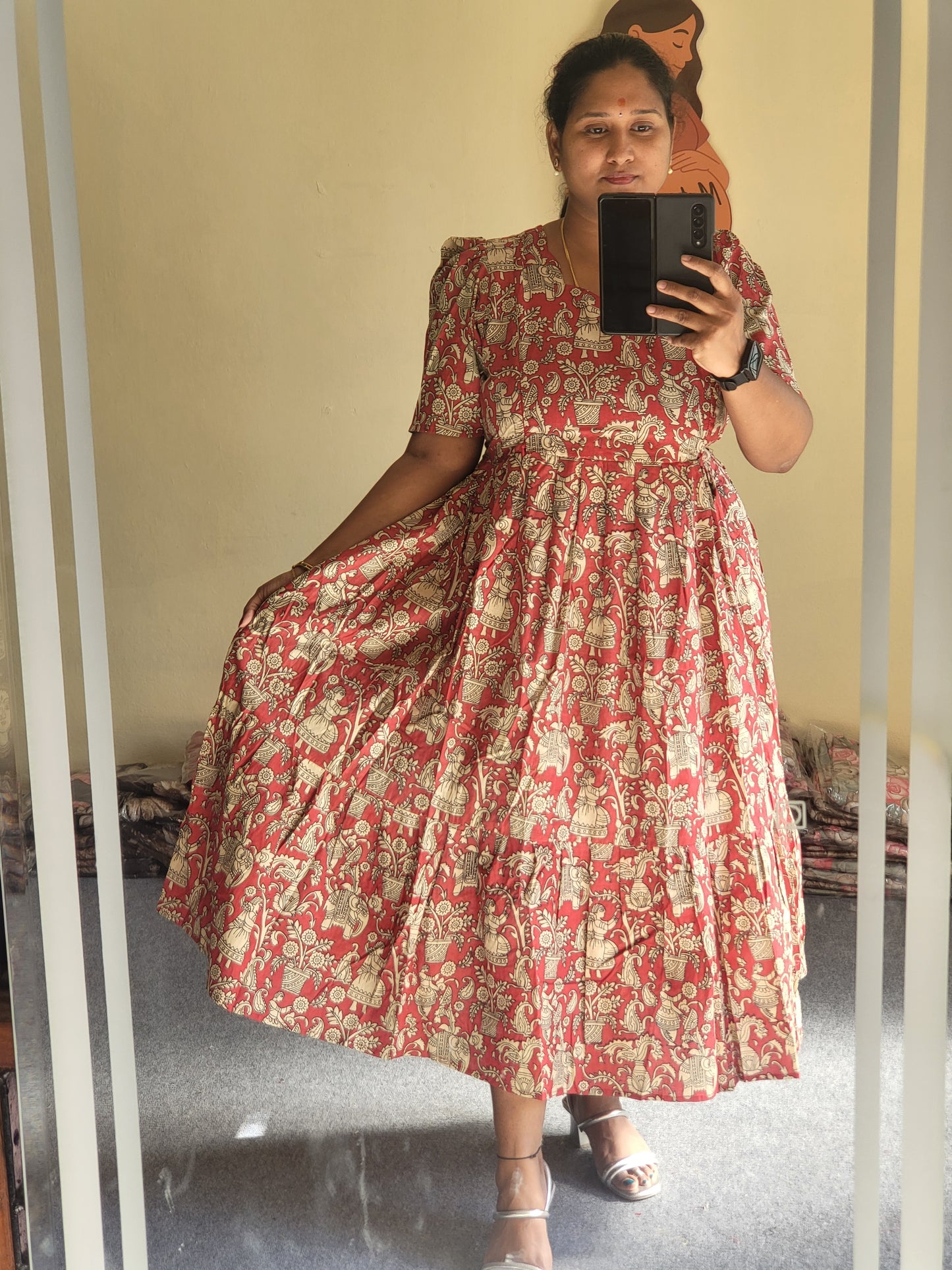 Kalamkaari full lining feeding