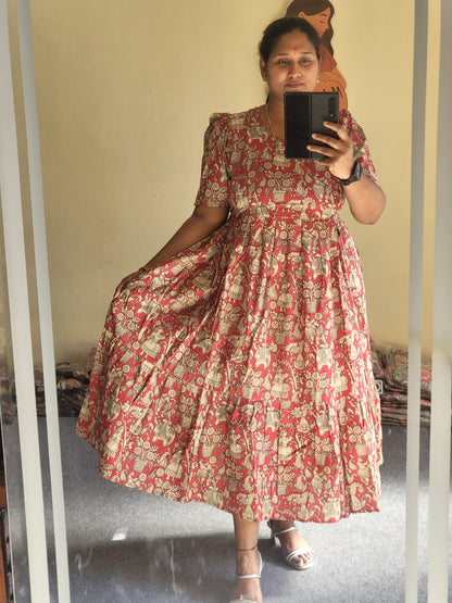 Kalamkaari full lining feeding