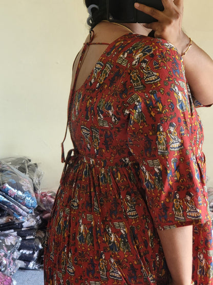 Full lining cotton Anarkali feeding