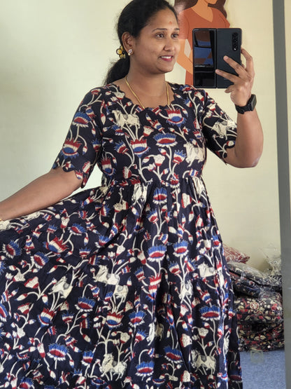 Kalamkaari feeding dresses