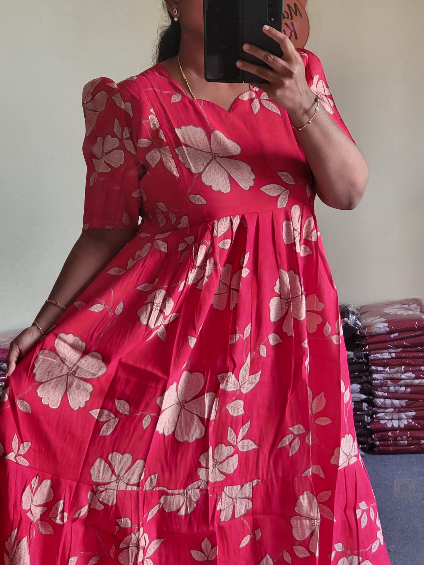 Modal chanderi feeding dresses