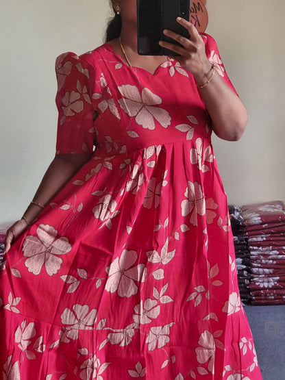 Modal chanderi feeding dresses