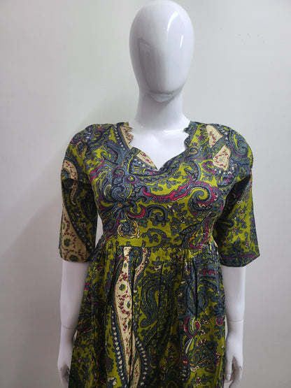 Feeding frock greenmix