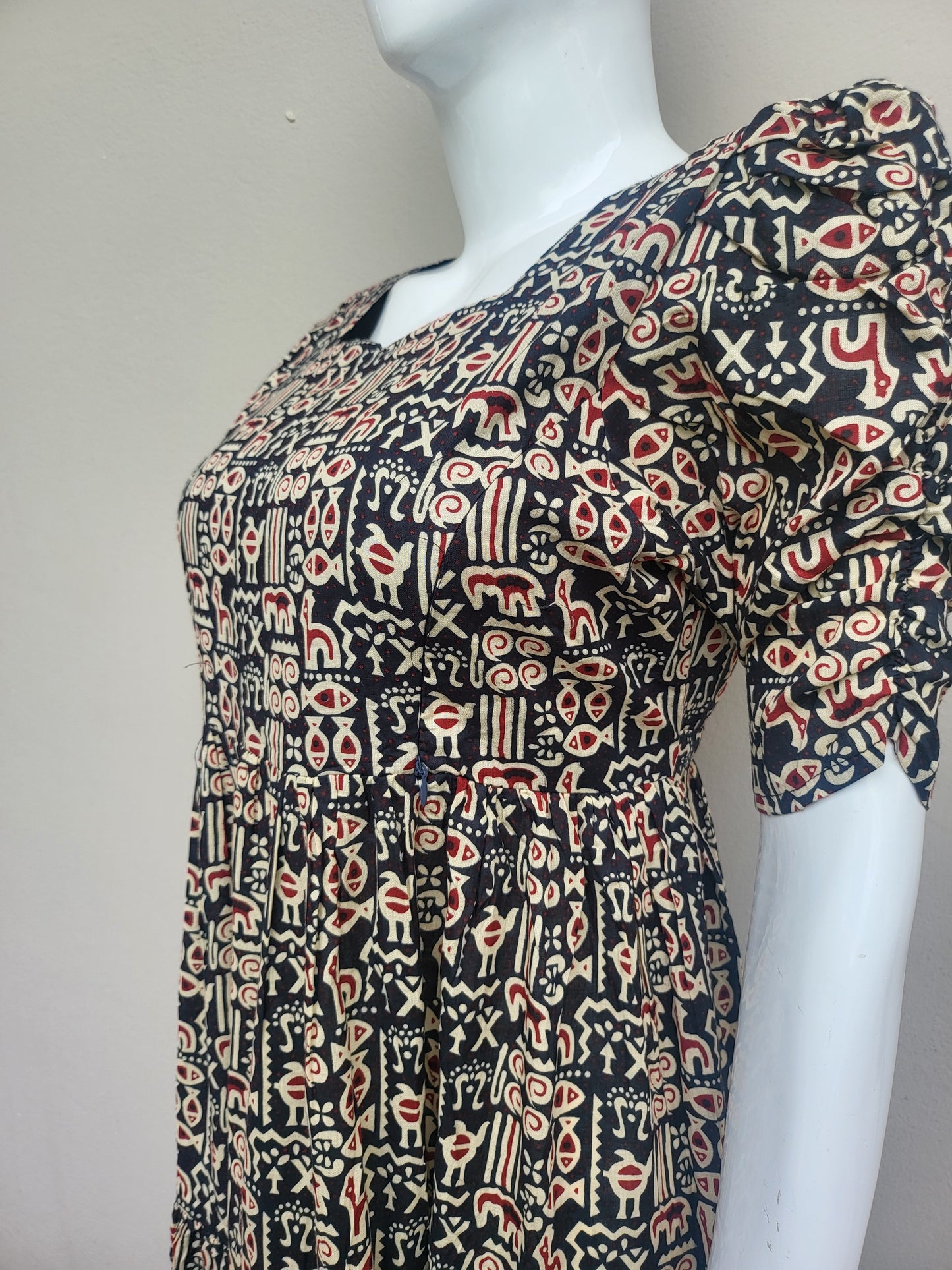 Pure cotton 3tire feeding kurtis