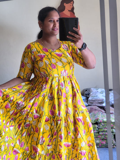 Kalamkaari feeding kurtis