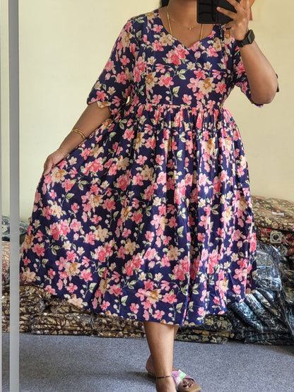 Plus size feeding dresses