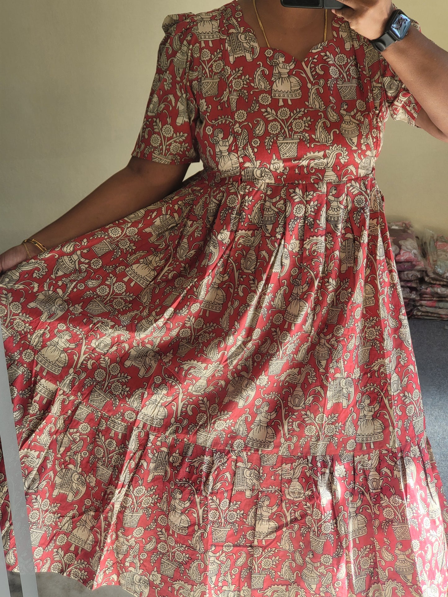 Kalamkaari full lining feeding