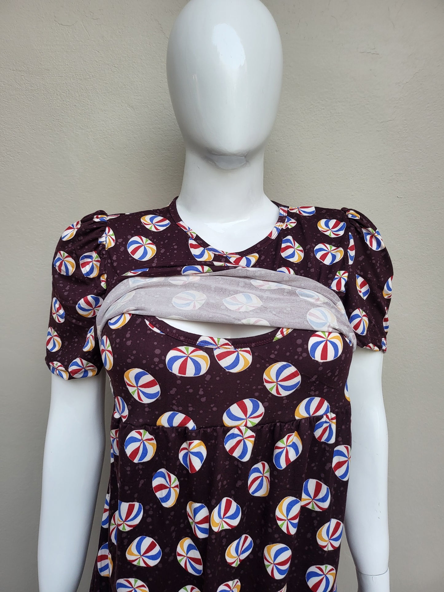 Pullup zipless feeding dresses