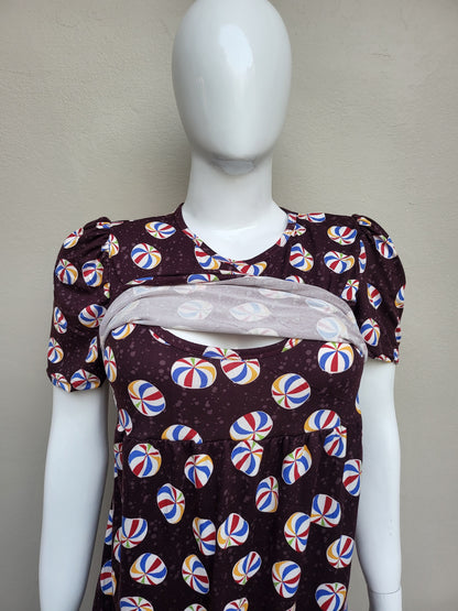 Pullup zipless feeding dresses