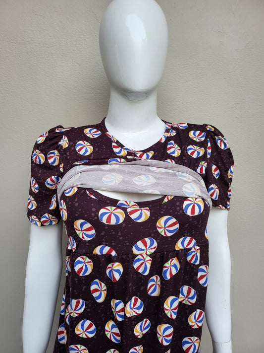 Pullup zipless feeding dresses