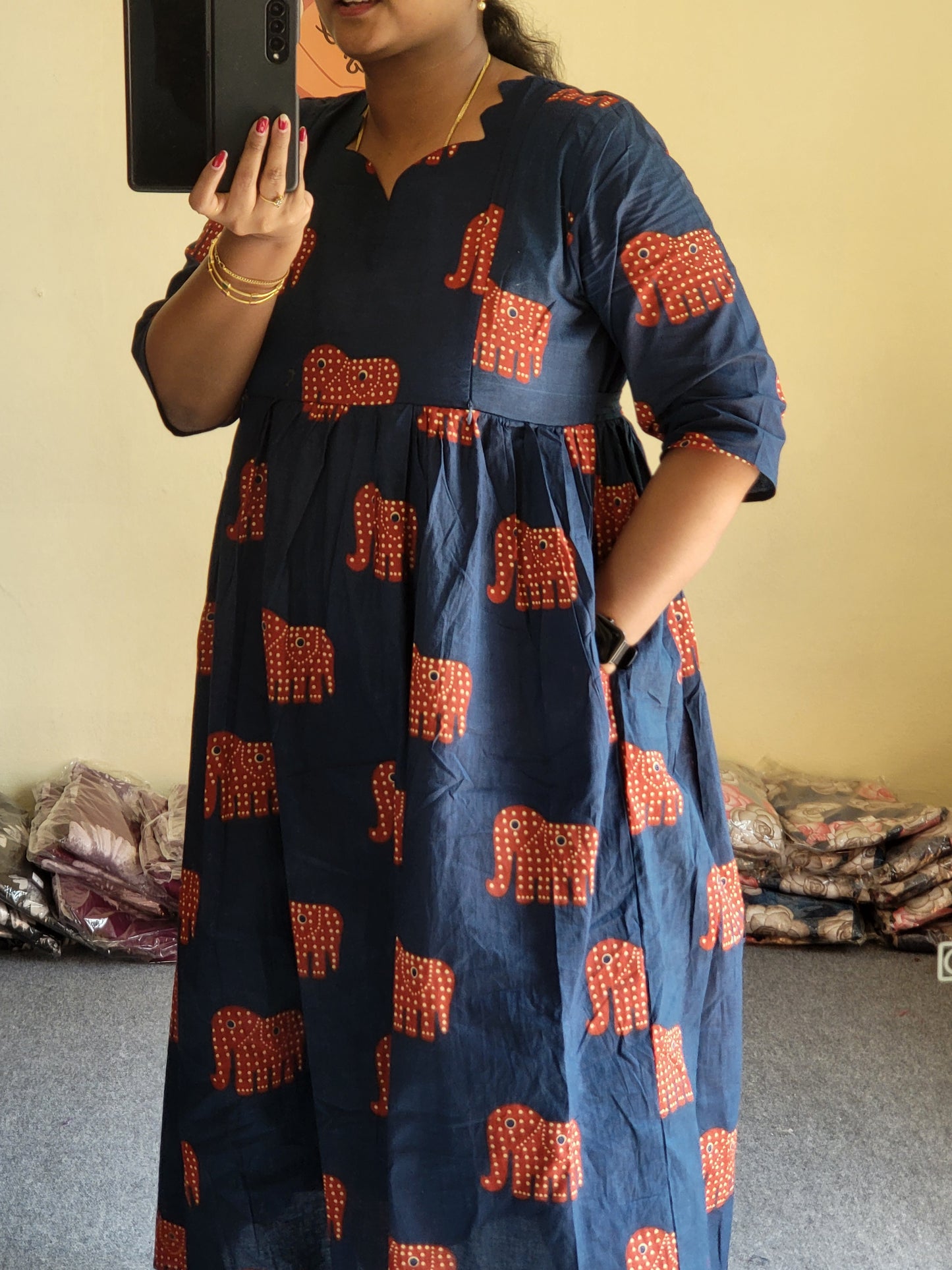 Full lining feeding kurtis