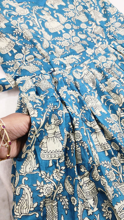 Kalamkaari print feeding kurtis