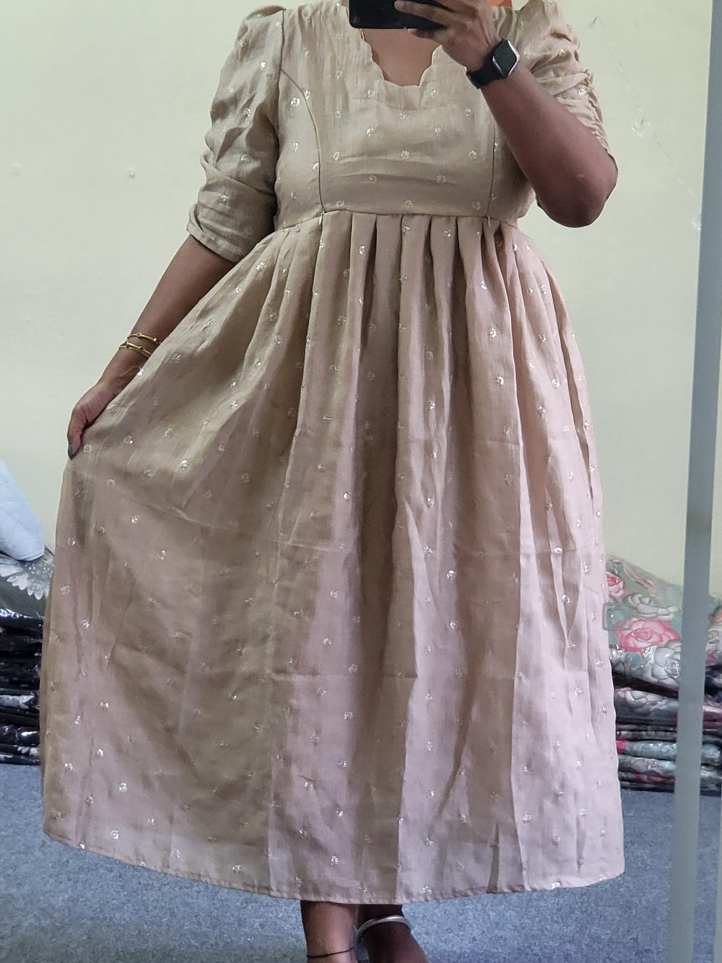 Festival wear feeding anarkali