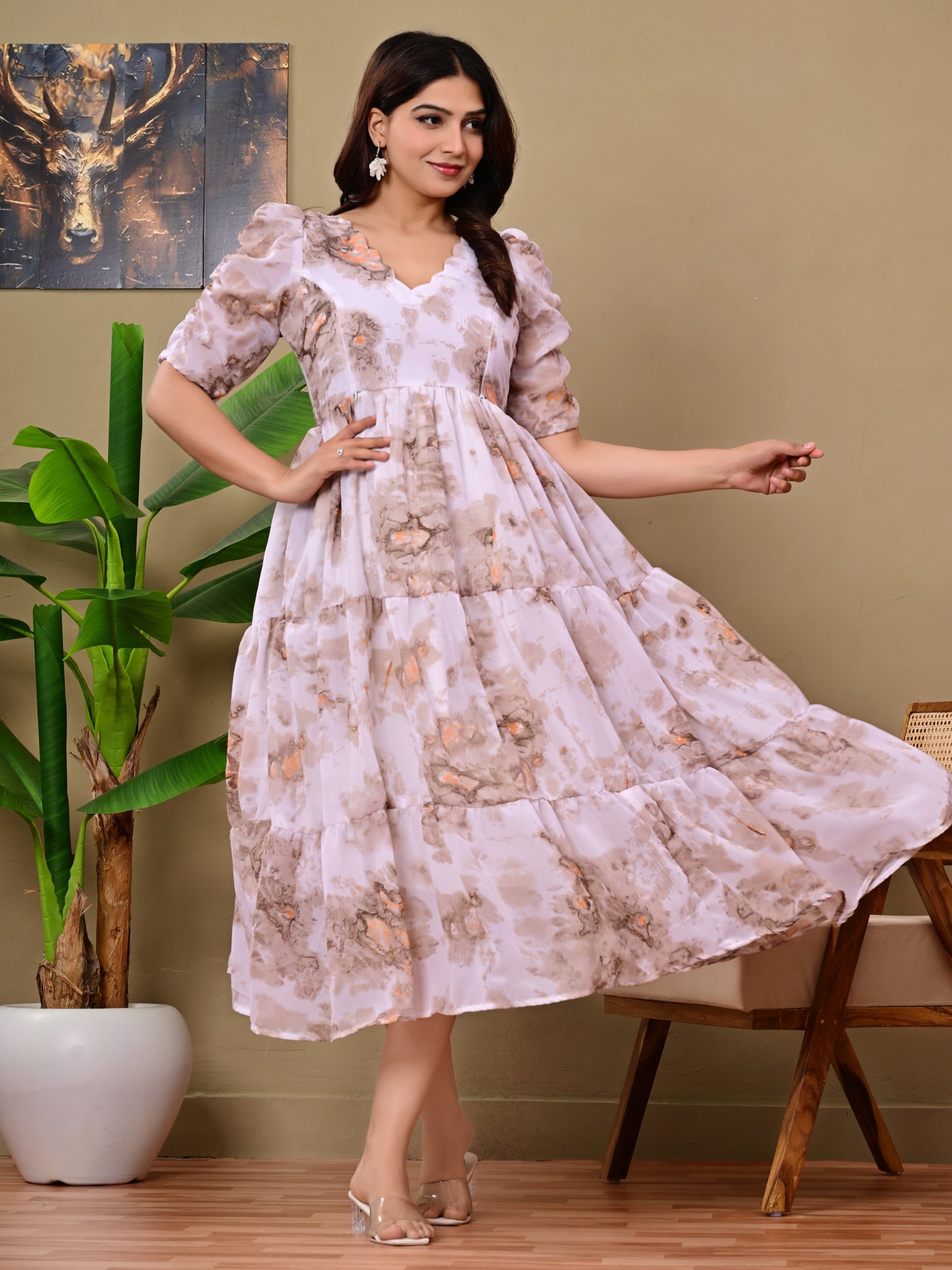 GORGETTE FEEDING KURTIS