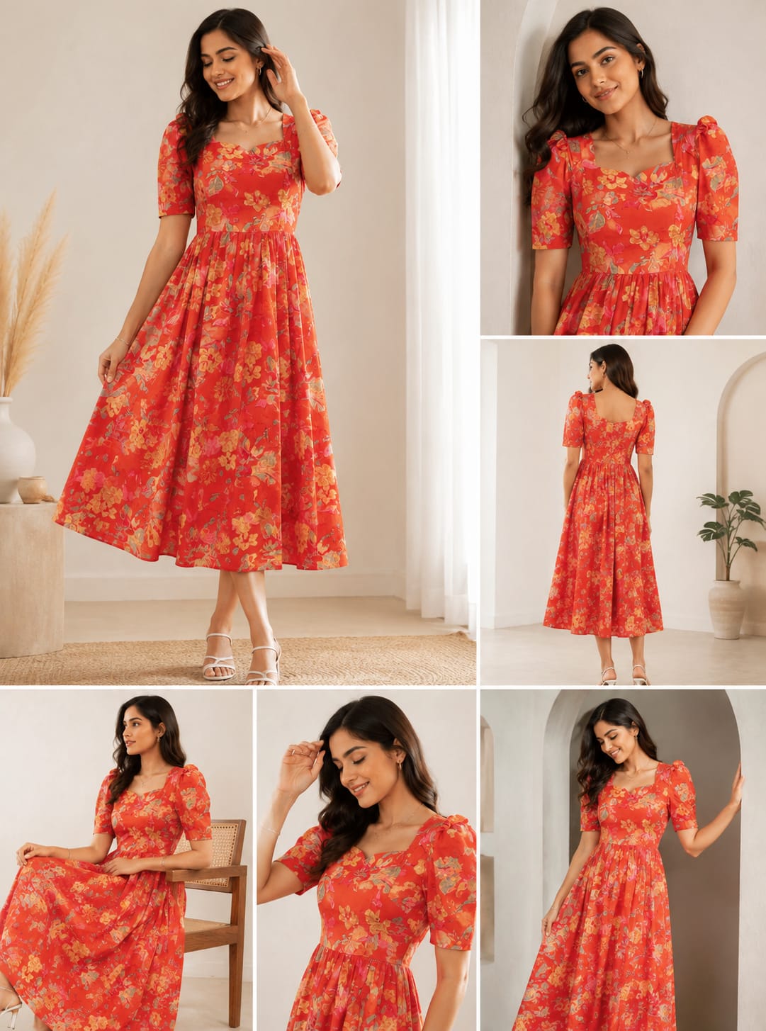 Chanderi silk feeding orange 65