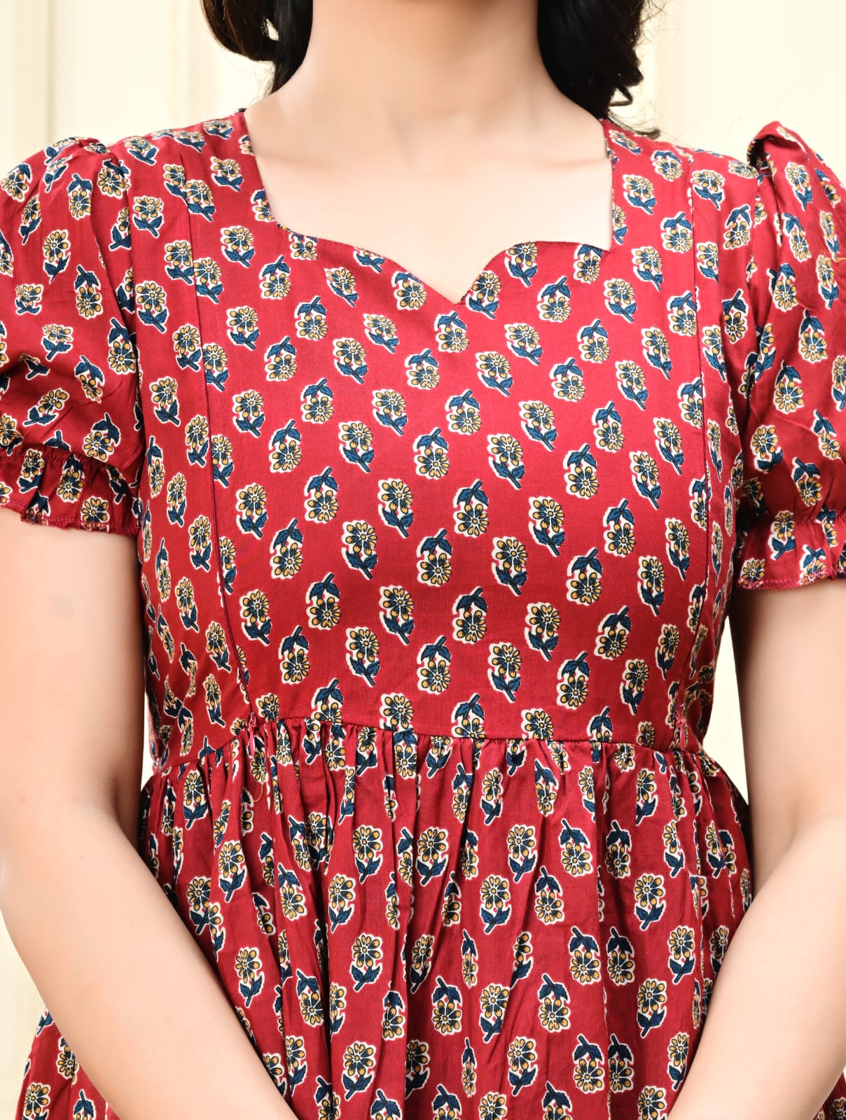 Pure cotton feeding Anarkali