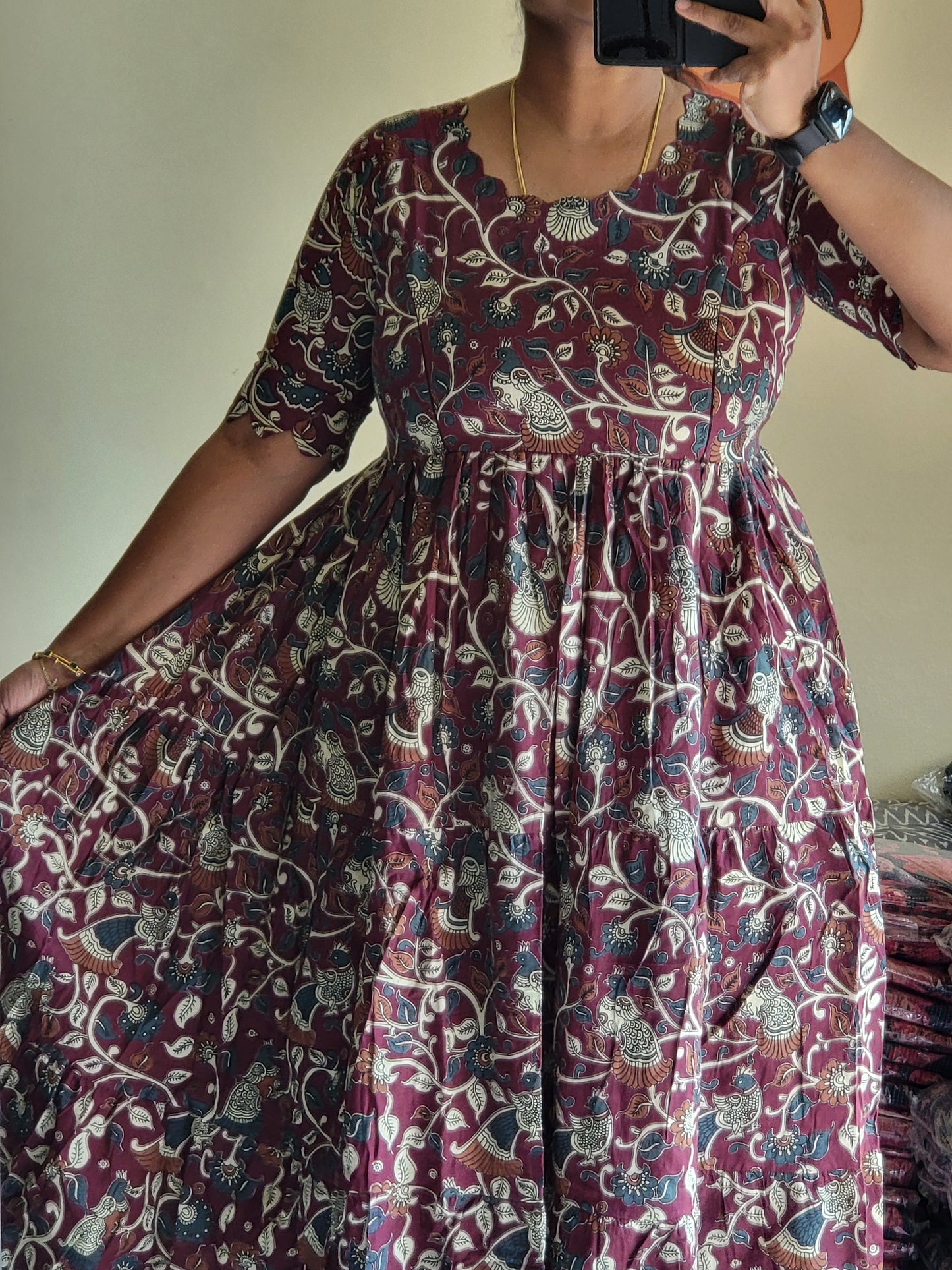 Kalamkaari feeding kurtis