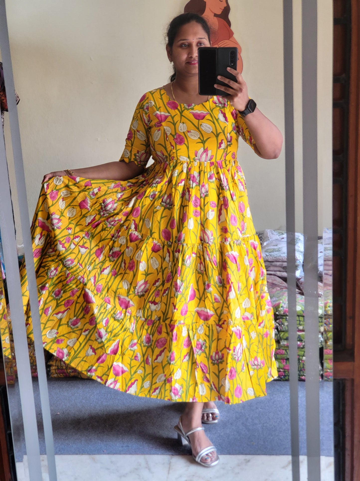 Kalamkaari feeding kurtis