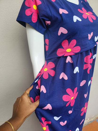 Pullup feeding dresses