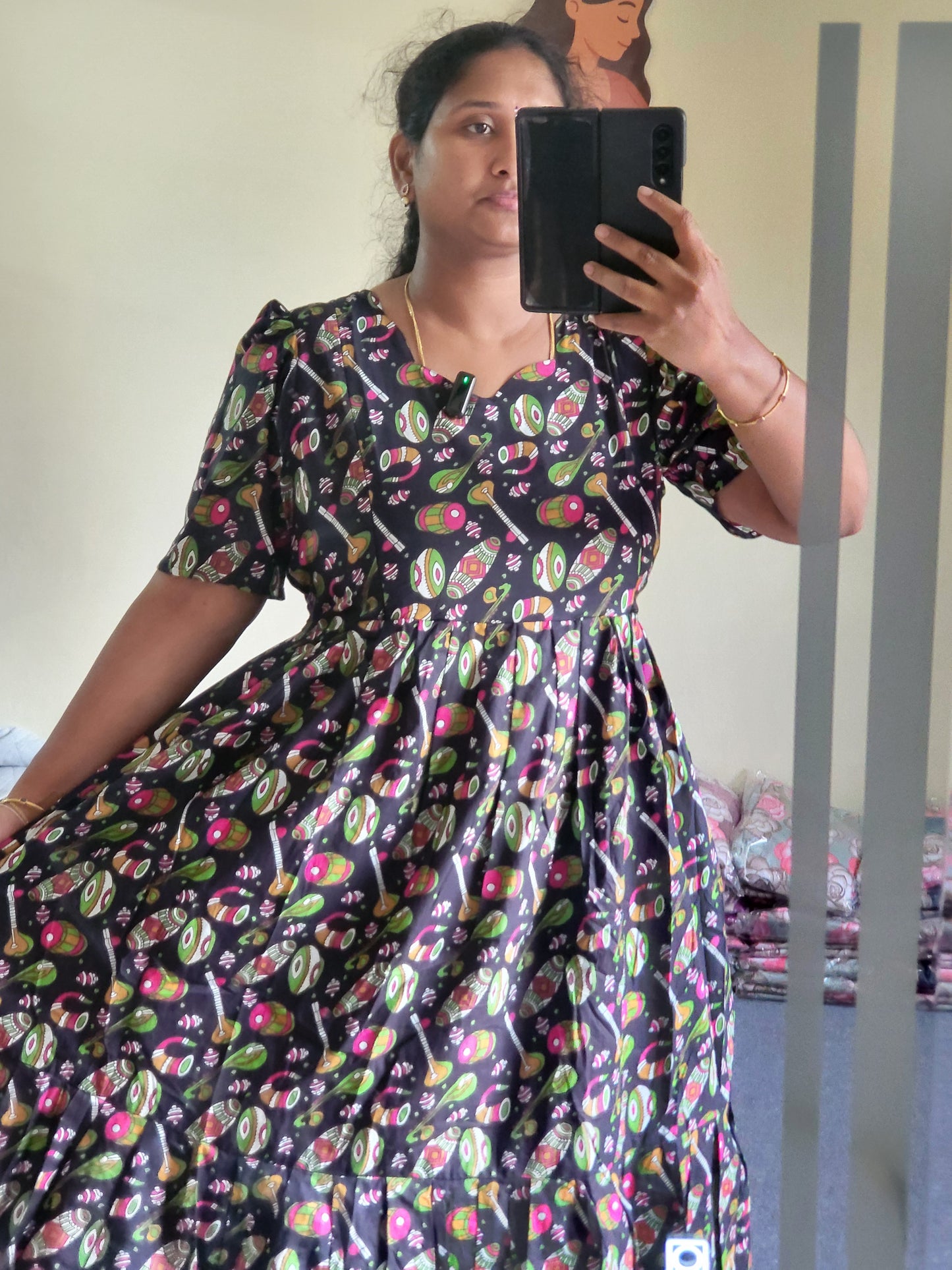 Kalamkaari print feeding kurtis