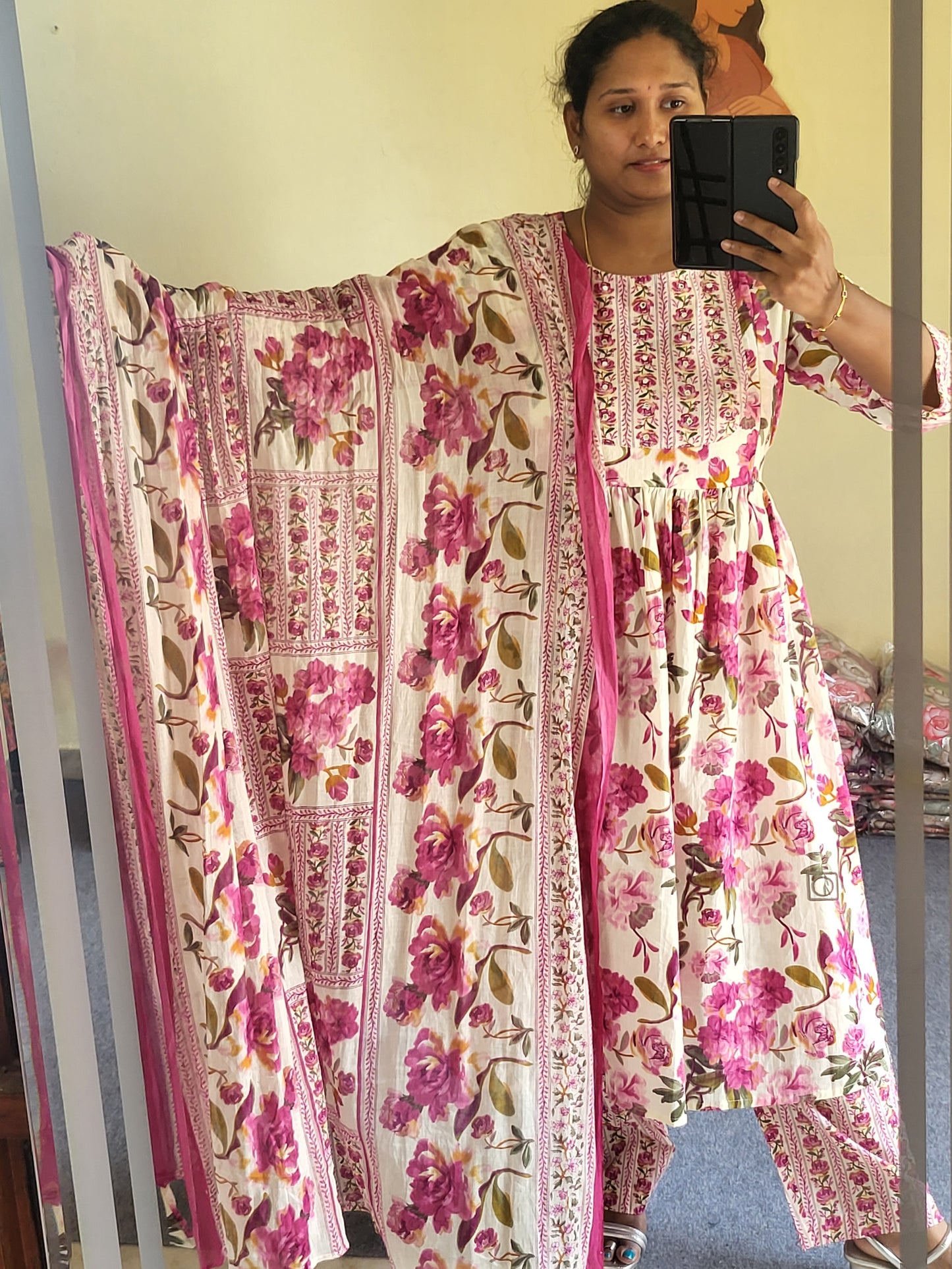 3pc sets in feeding with embroidery work