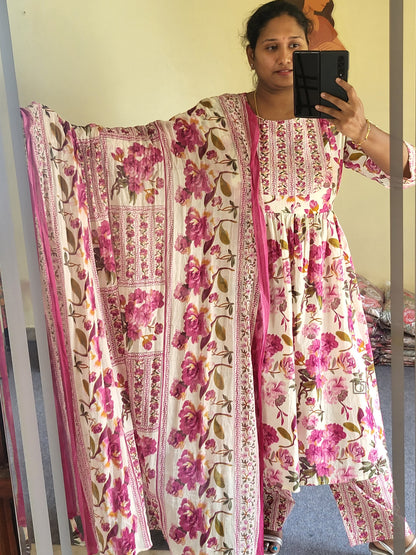 3pc sets in feeding with embroidery work