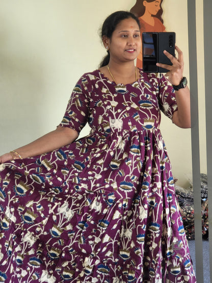 Kalamkaari  feeding kurtis