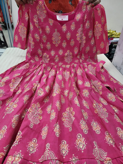 Chanderi silk feeding pink9