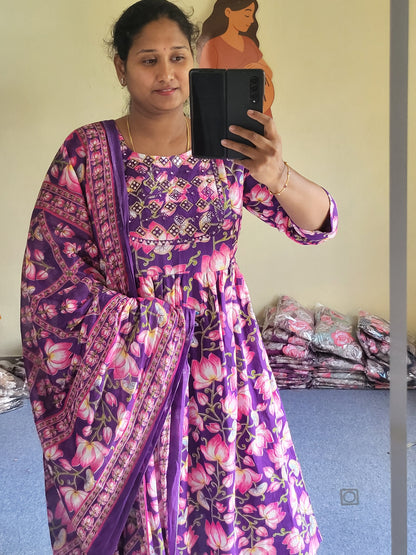 3pc sets in feeding with embroidery work