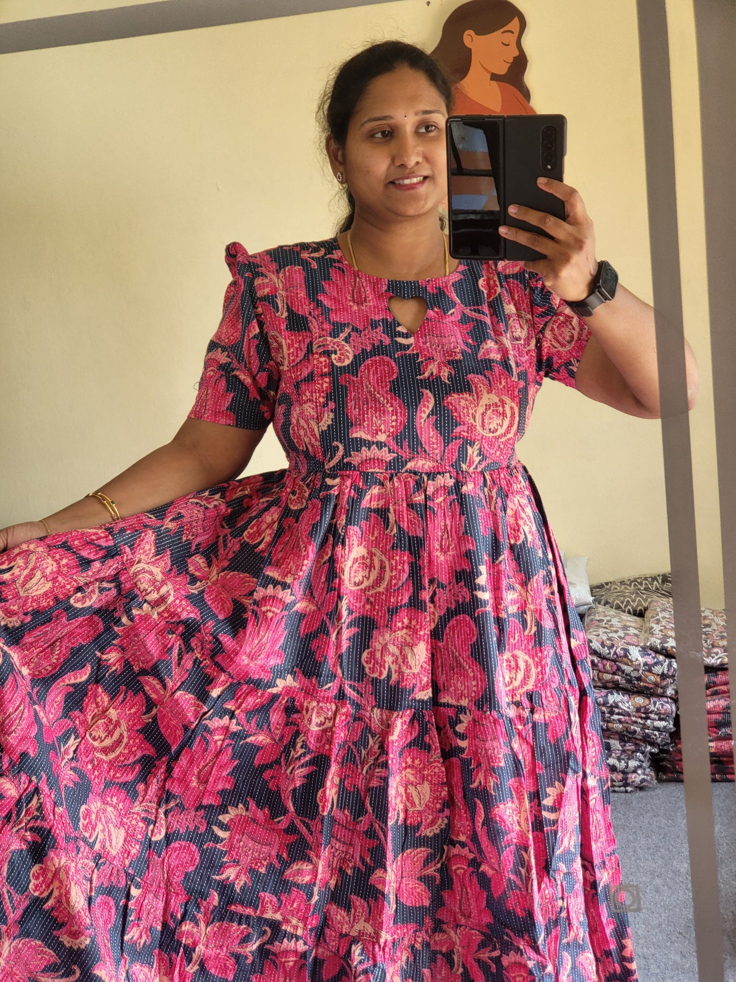 Kathawork feeding kurtis