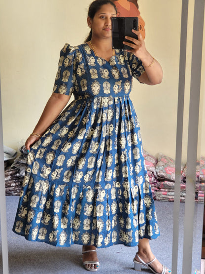 Kalamkaari print feeding kurtis