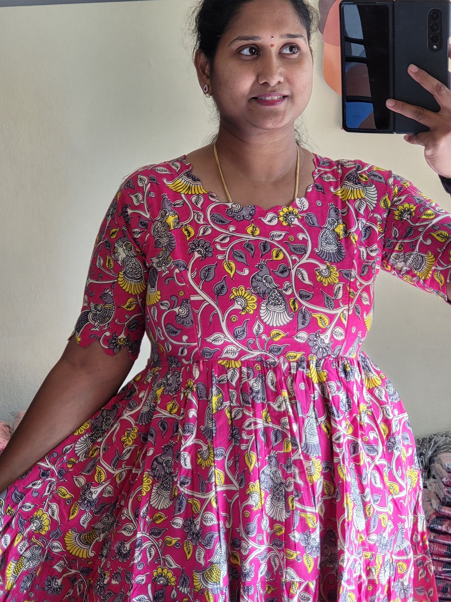 Kalamkaari feeding kurtis