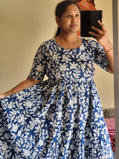 Kalamkaari print feeding kurtis