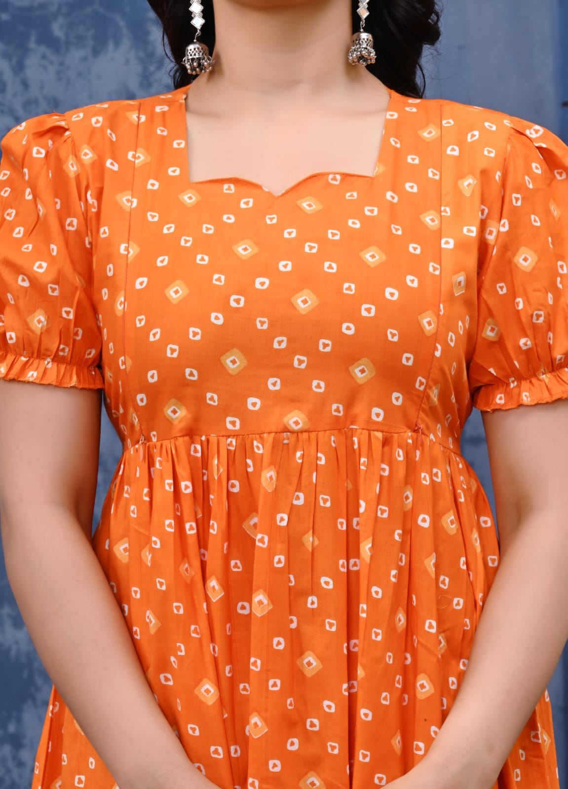 Pure cotton feeding Anarkali